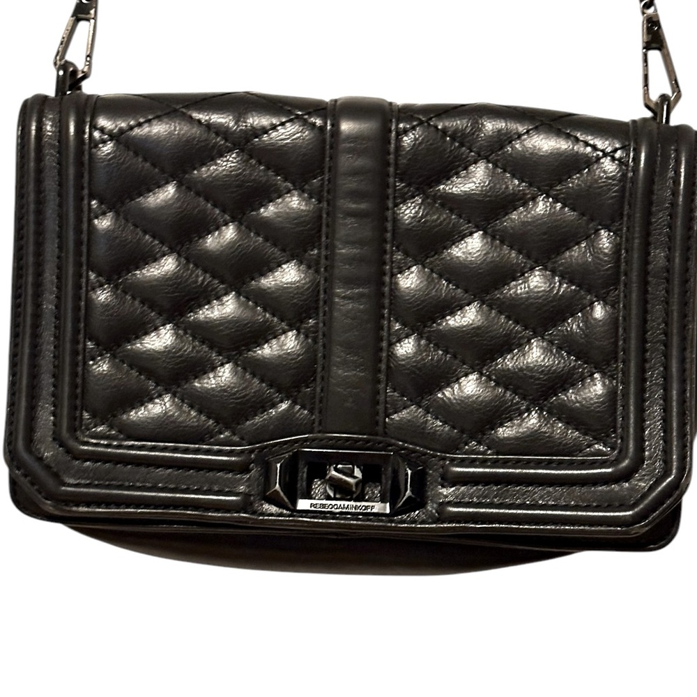 REBECCA MINKOFF Leather Crossbody with Removable Strap, GUC